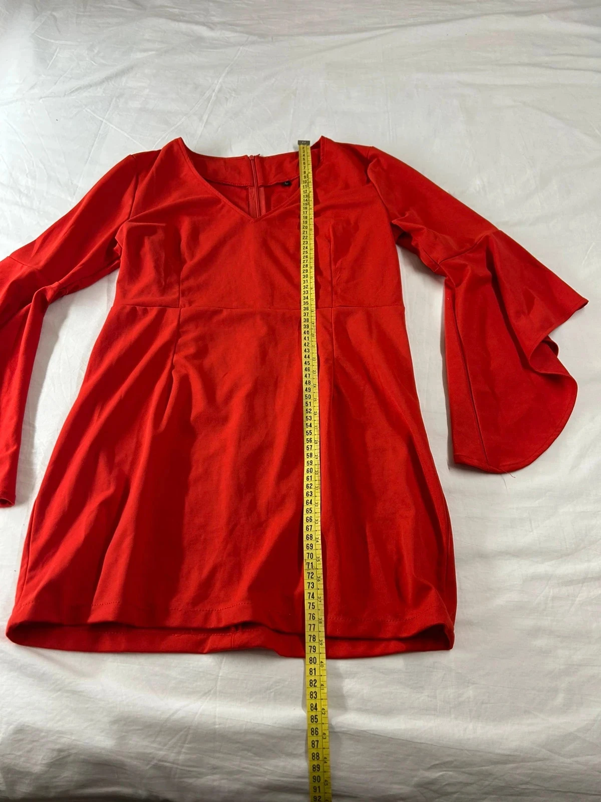Vintage korte rode jurk – photo 8